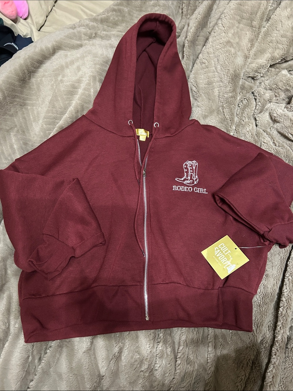 Cult Favorite Burgundy Zip Hoodie